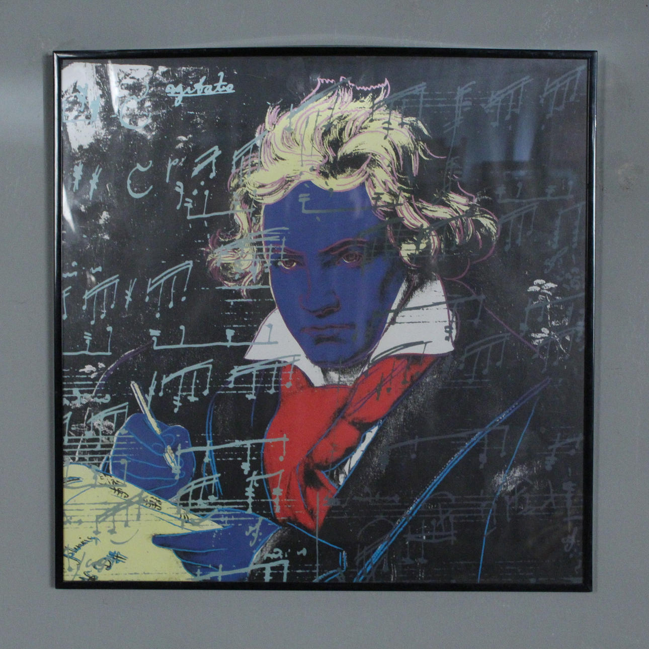 Posterdruck, Andy Warhol, Nach, '' Beethoven ''.