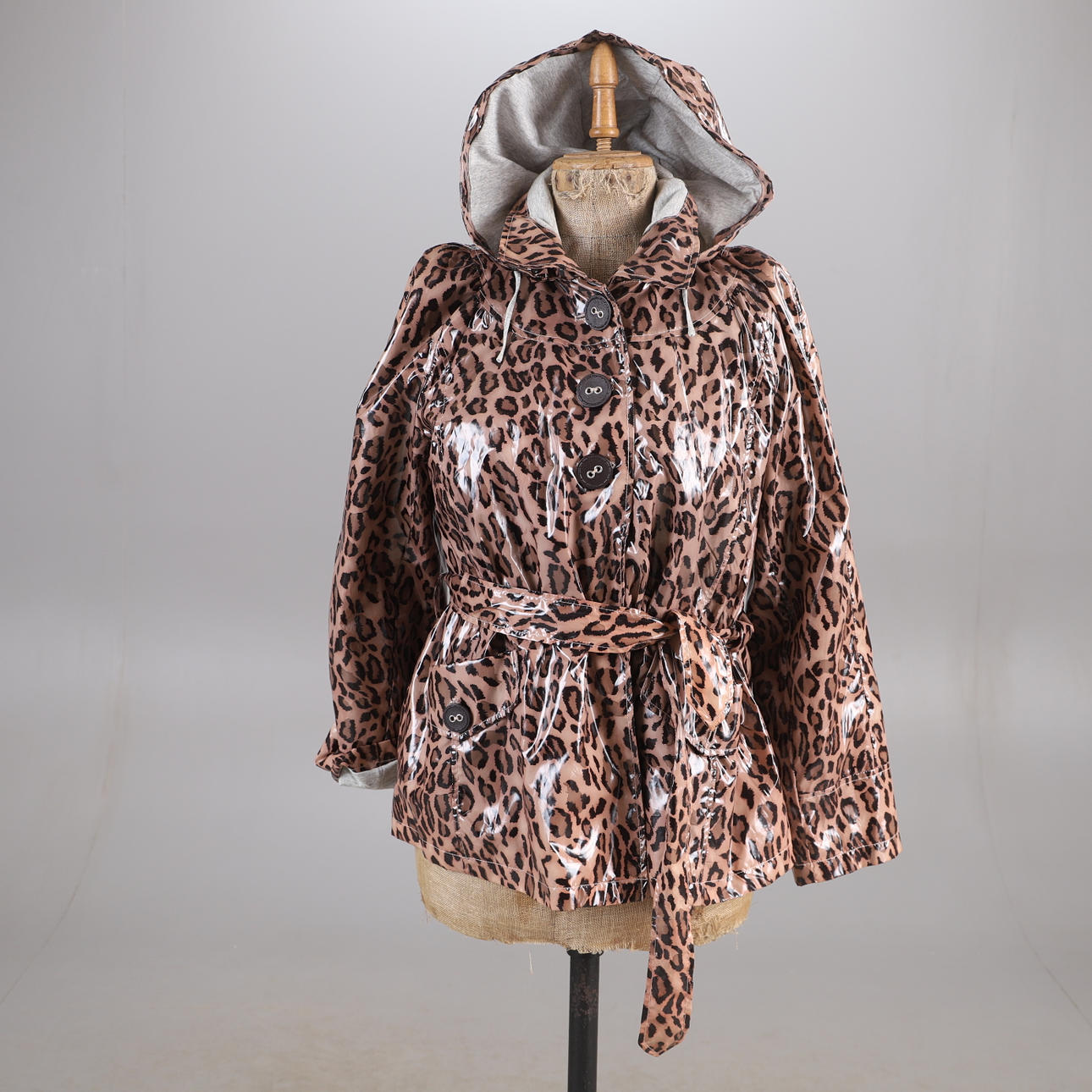 RAINCOAT, leopard print, plastic/textile, Easycomfort.