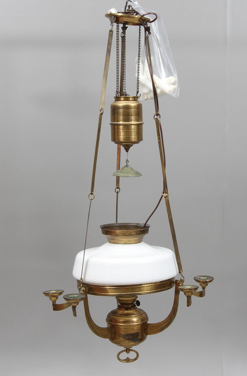 TAKFOTOGENLAMPA, jugend, sekelskiftet 1800/1900. Minsta höjd ca 111 cm.