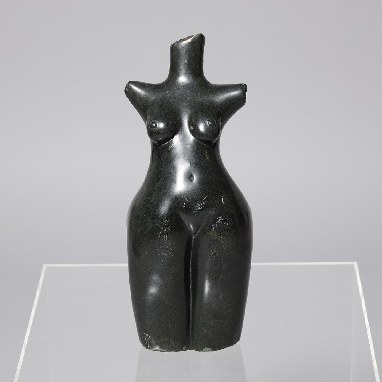 SYLVESTER MAPFUMO. Female body, stone sculpture, signed.