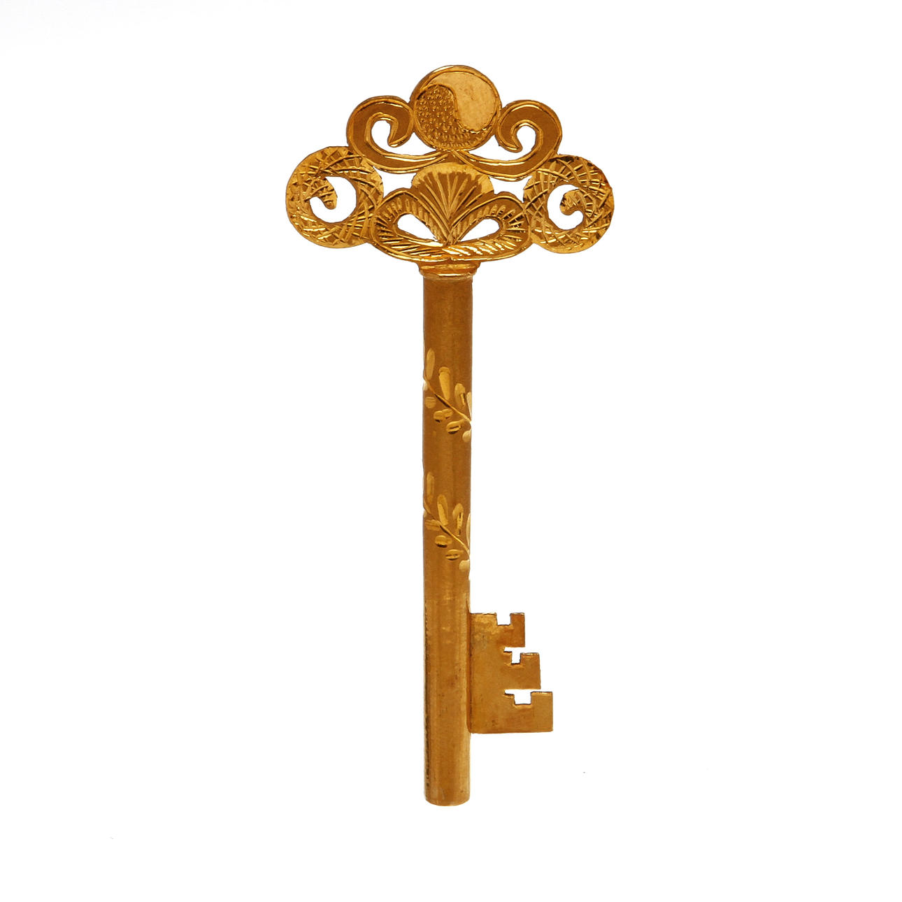 NYCKEL, 18K rödguld, Kina. Vikt 18,6 g.