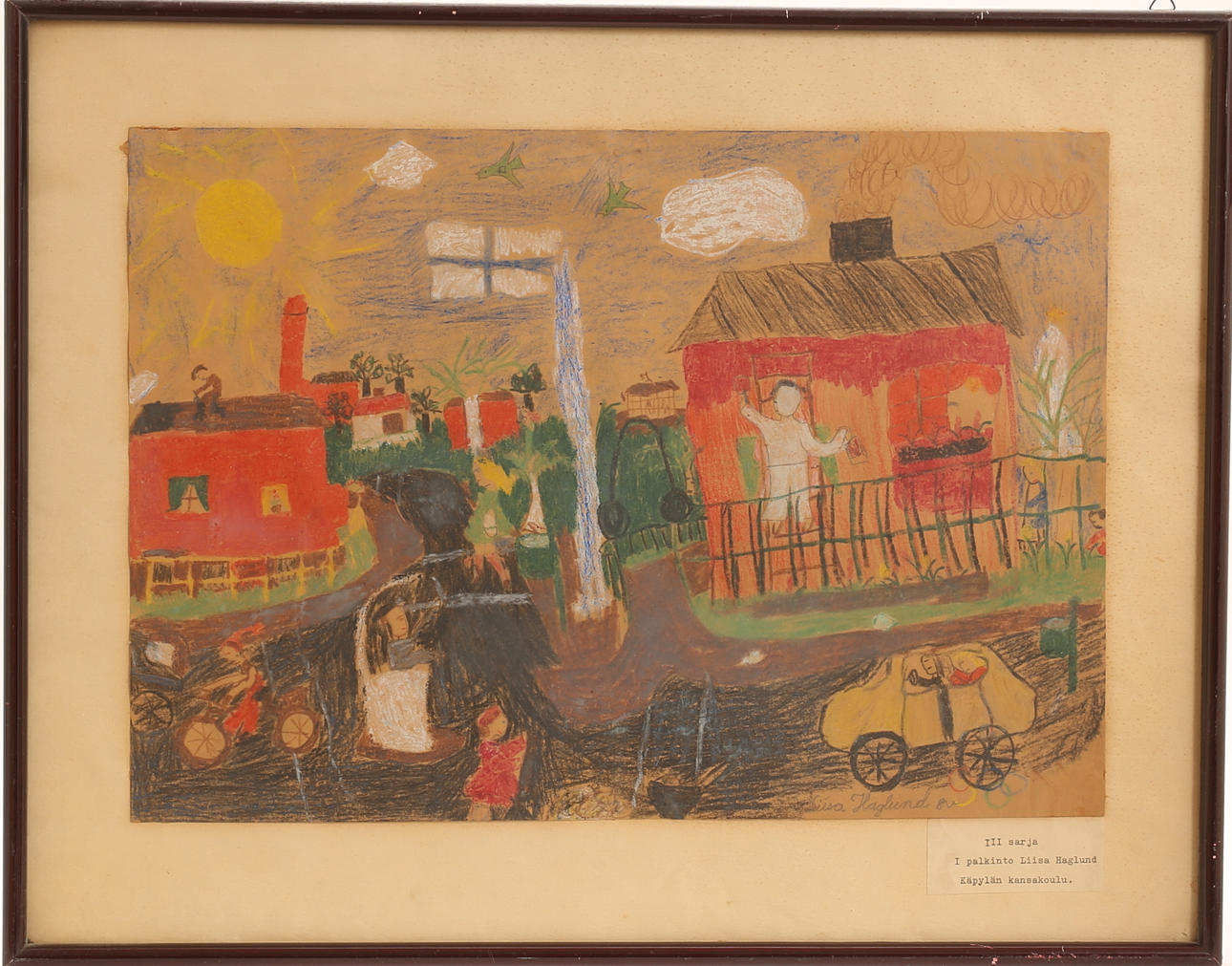 LIISA HAGLUND. Blandteknik, signerad. Konst - Måleri - Auctionet