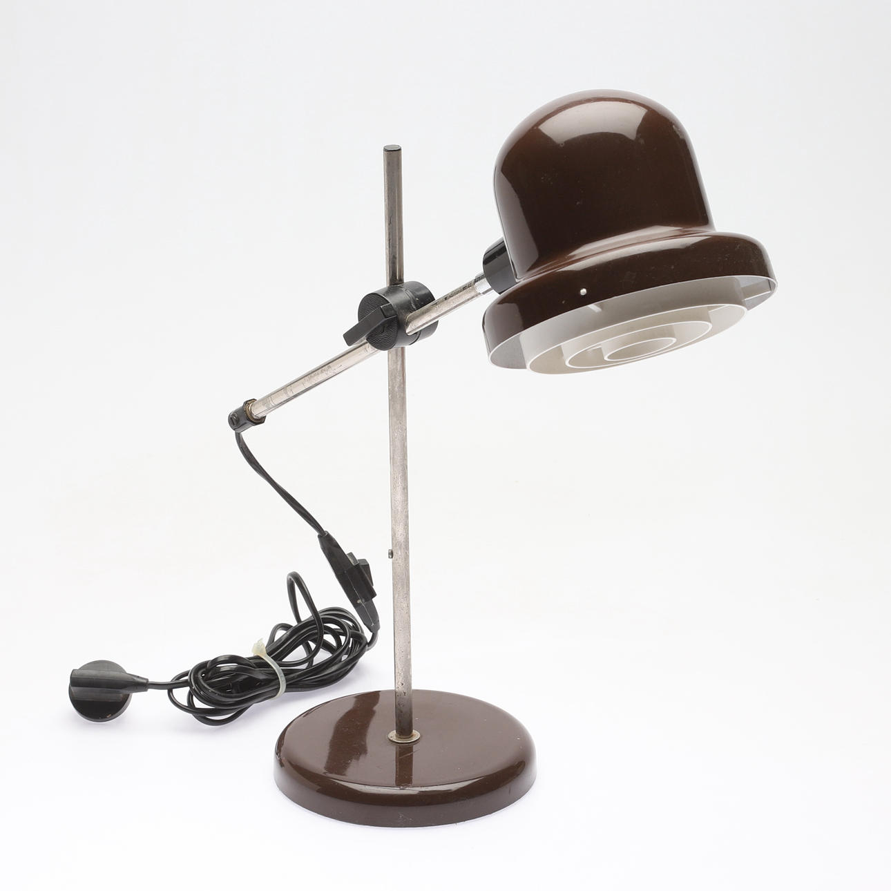 DESK LAMP, metal, 1970s.