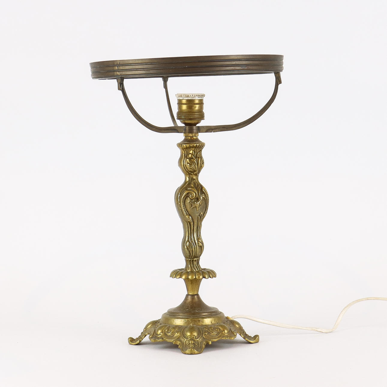 LAMPFOT metall, strindbergsmodell.