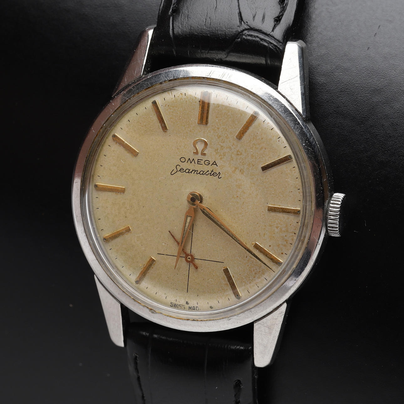 WRISTWATCH, steel, Omega.