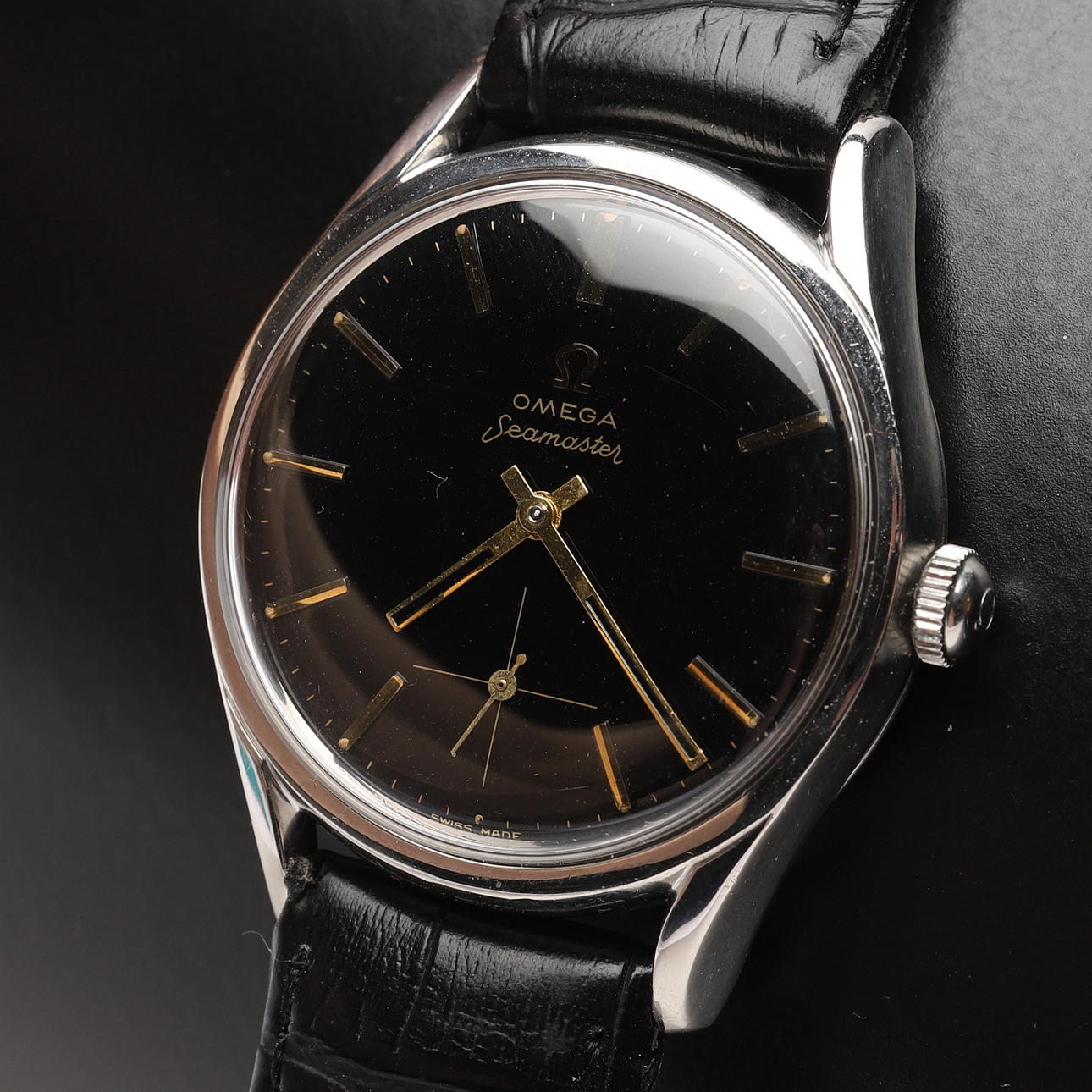 WRISTWATCH, steel, Omega.
