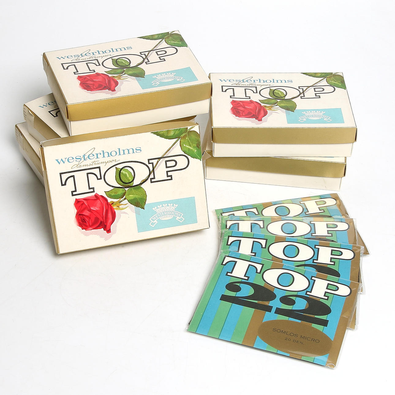 DAMSTRUMPBYXOR, 28 st, vintage, svarta, 20 den, sömlös micro, Westerholms damstrumpbyxor. Strl. 9 (36/37). 1960-tal.