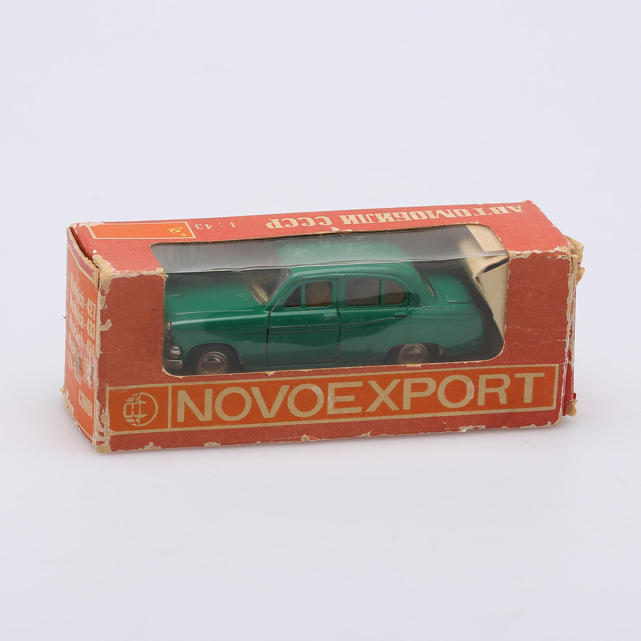 NOVOEXPORT 青色自動車モデル　1:43 A7 403 MODEL CAR, Novoexport, Moskvich 403, Russia. Toys - Toys