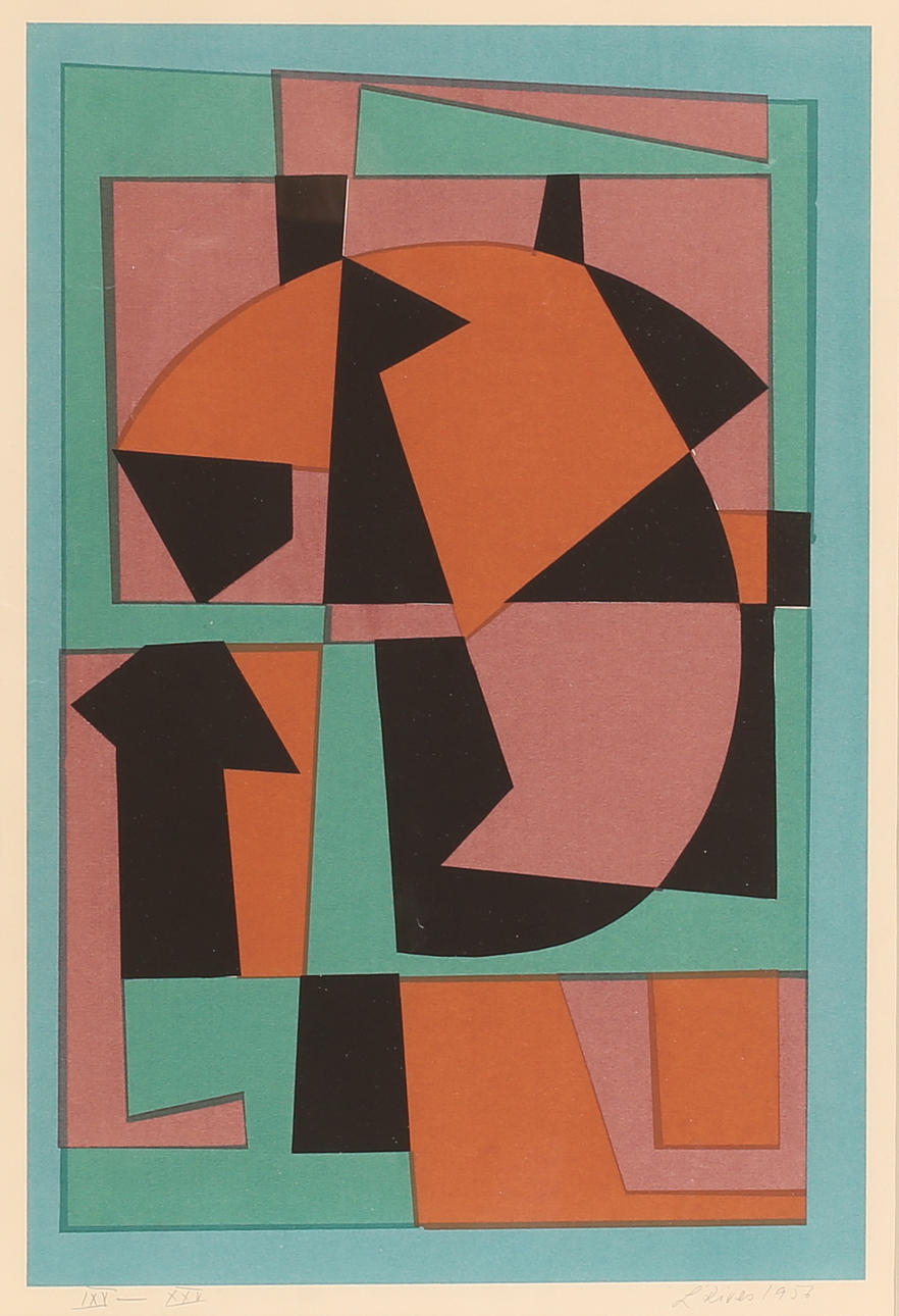 LEIDA RIVES-ELFVÉN. Lithograph in colour, signed and numbered.