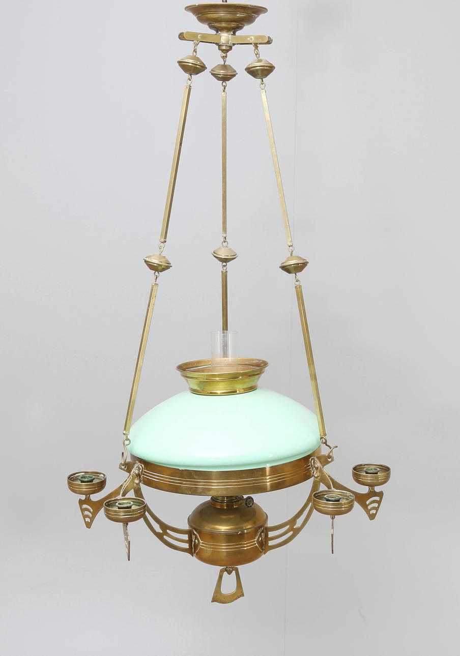 TAKFOTOGENLAMPA, mässing, jugend, 18/1900-tal.