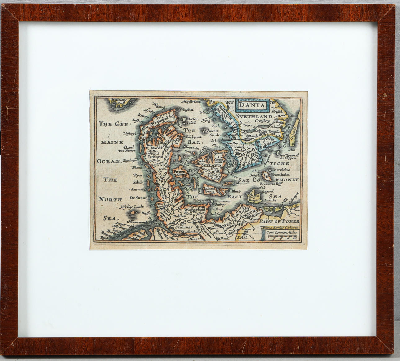 PETRUS KAERIUS (1571-1646), Map “Dania”.