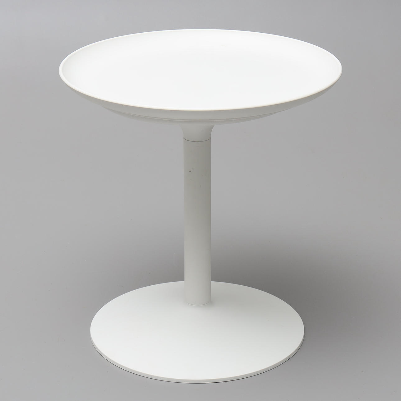 A side table, “Sandskär”, white plastic, Thomas Sandell for IKEA PS collection, 2000s.