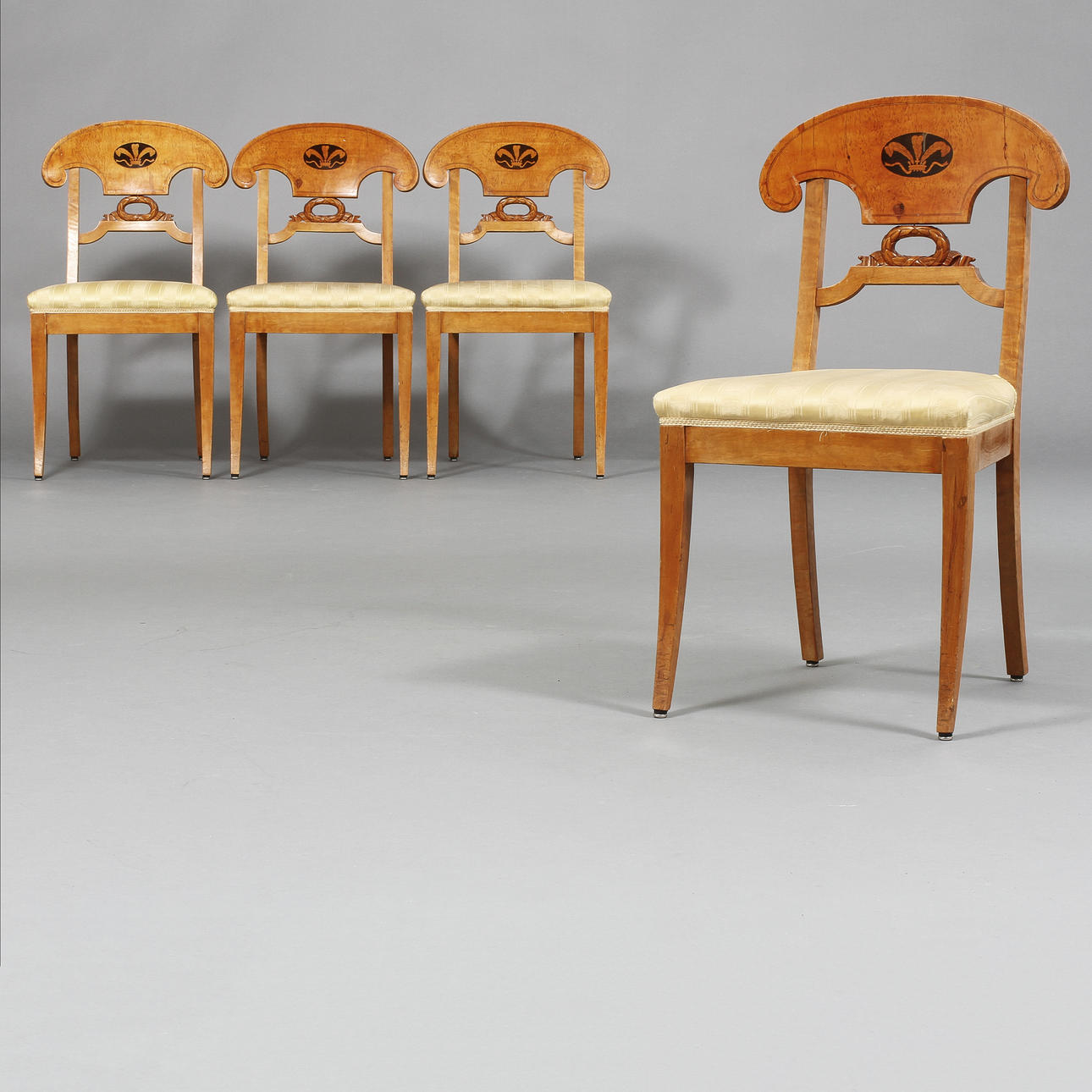 SALONGSGRUPP, 6 delar, Karl Johan, 1800-tal.