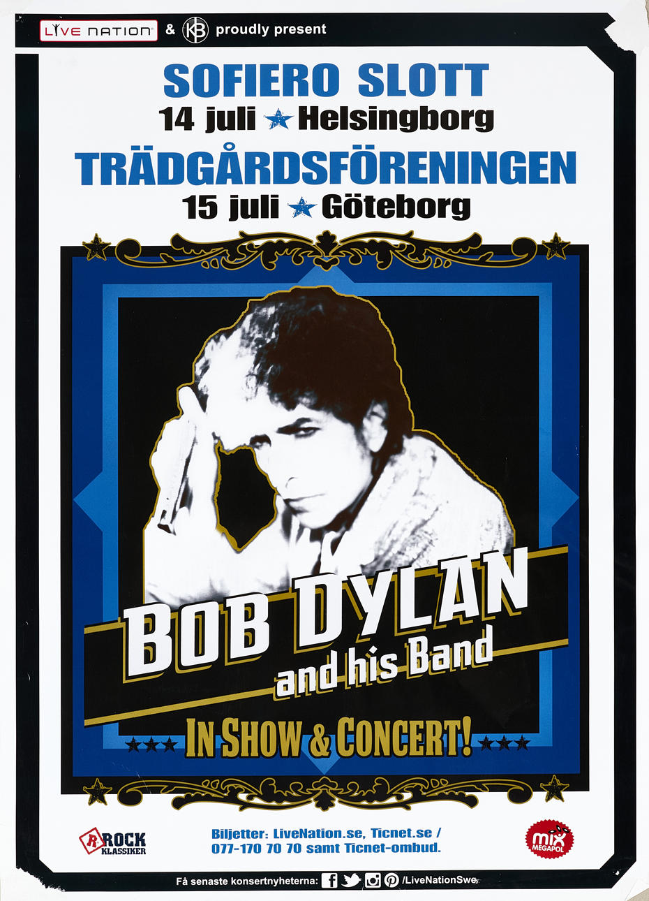 BOB DYLAN (2), ELTON JOHN, STING, KNOPFLER, ROD STEWART (7), BRYAN ADAMS (2), CHRIS ISAAC, CONCERT POSTERS.