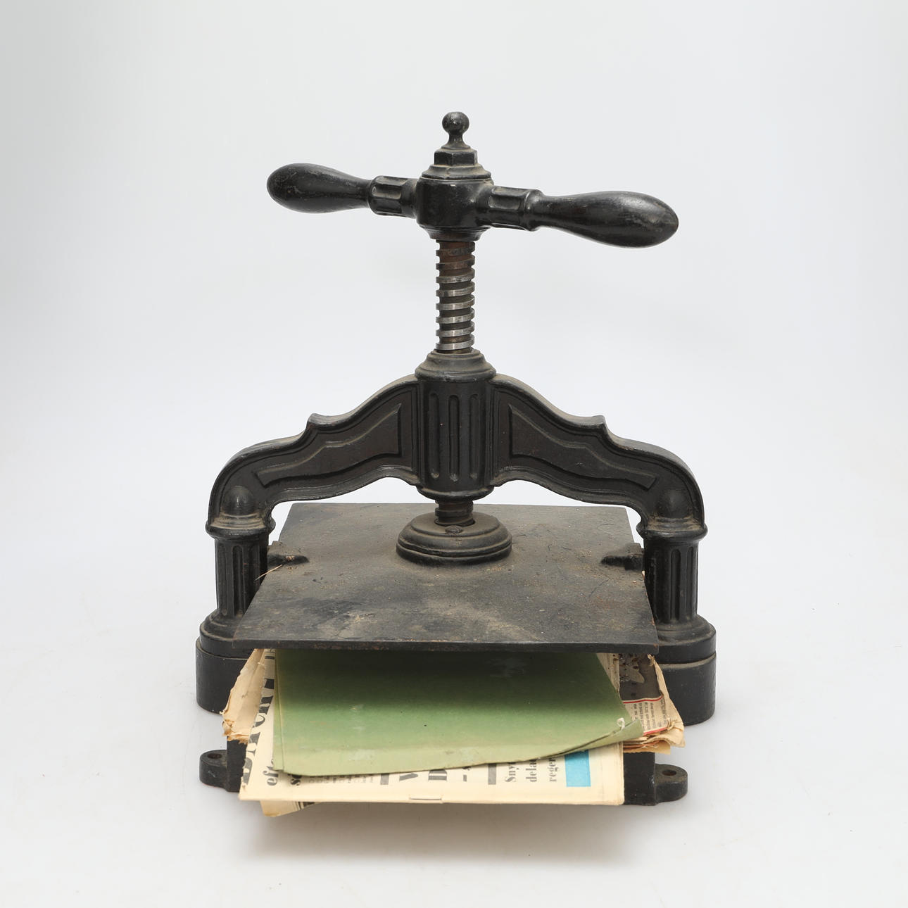 PRINTING PRESS, cast iron. Silver & Metals - Other metals - Auctionet