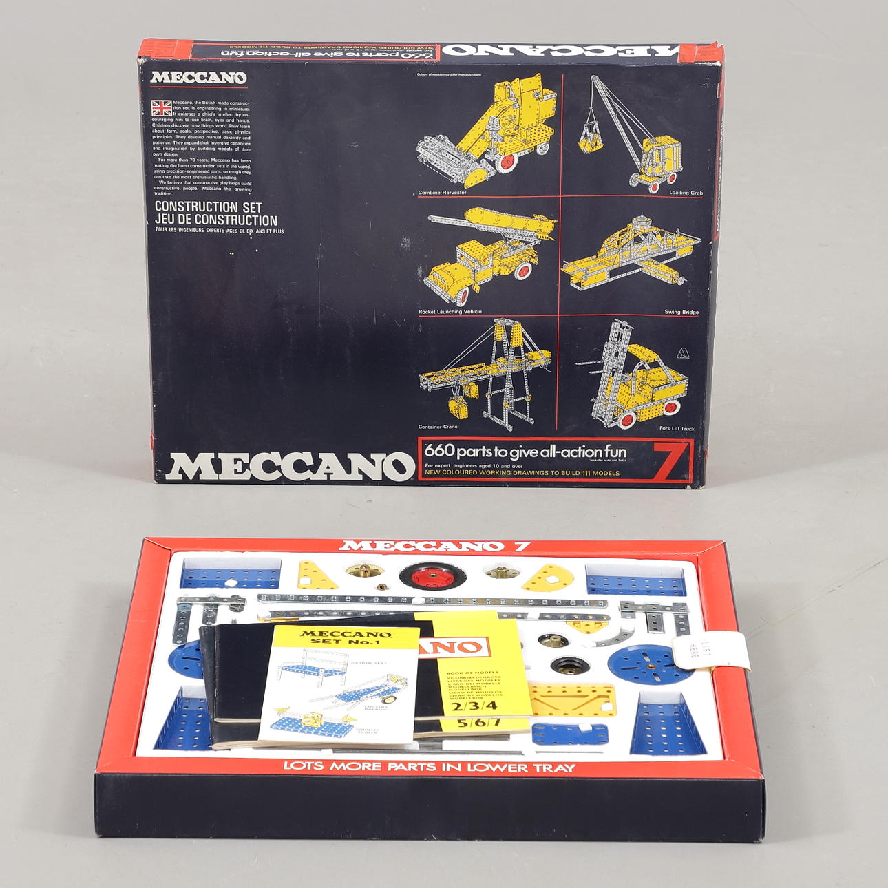 MECCANO, kit núm. 7, años 80.