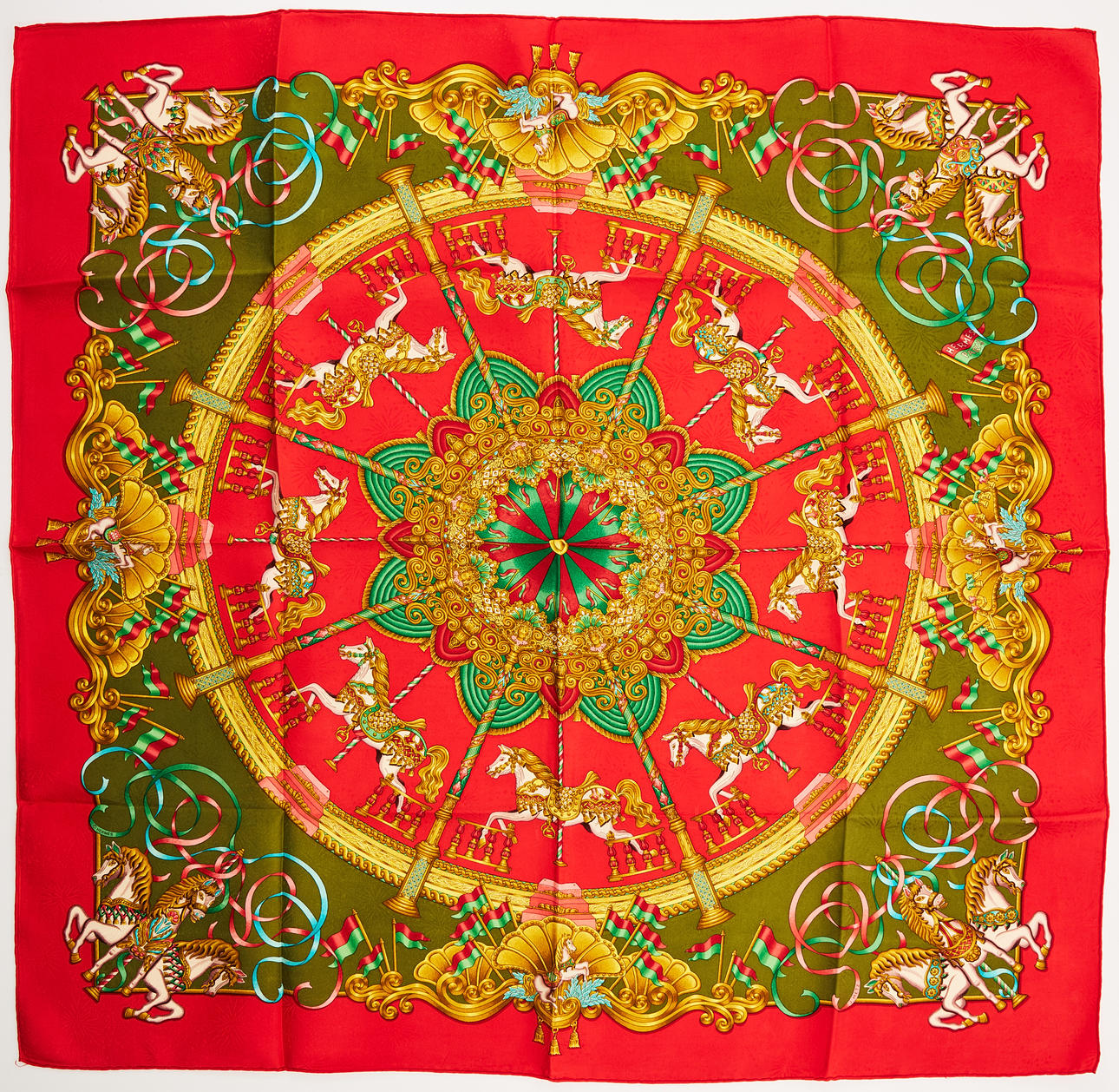 HERMÈS, scarf “Luna Park”.