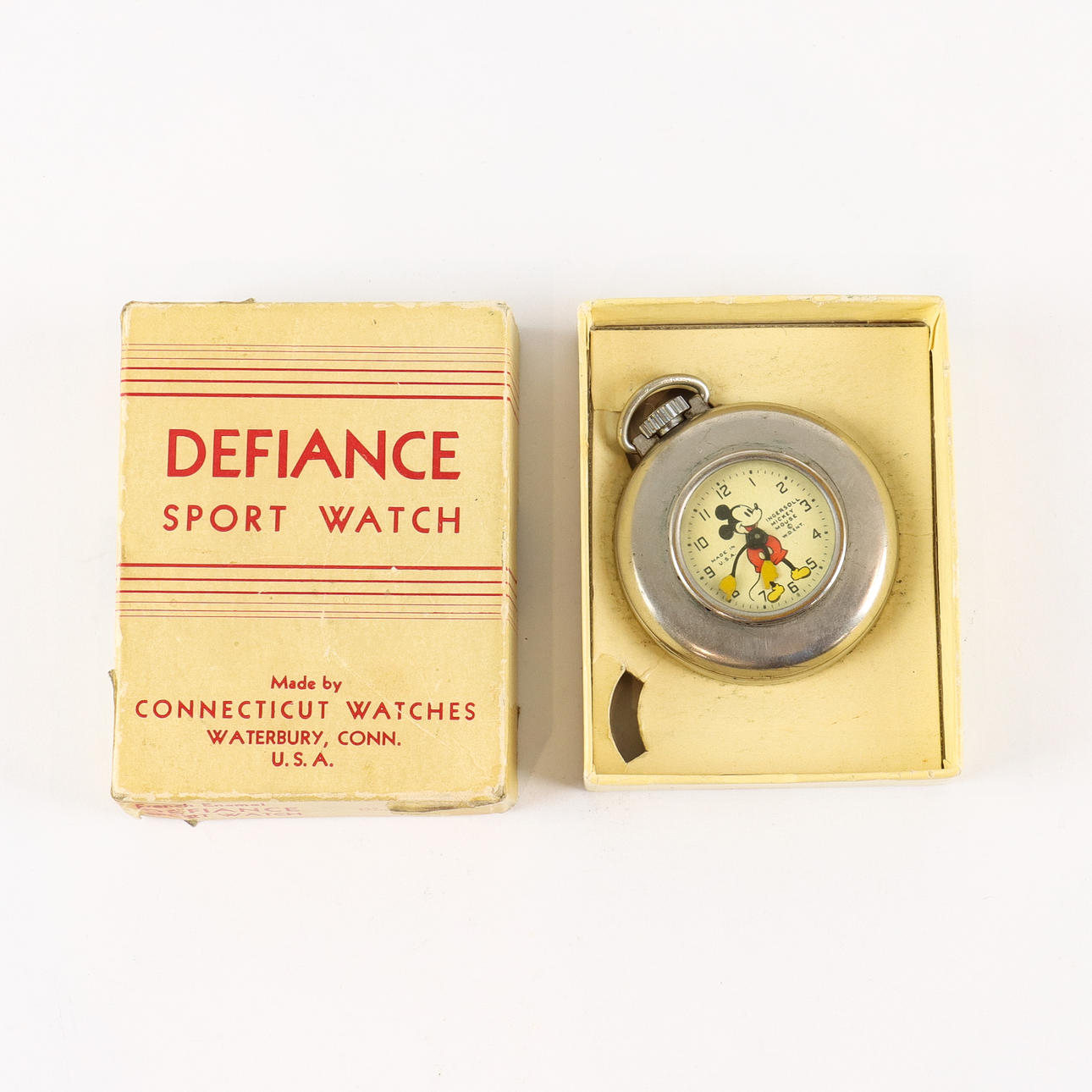 POCKET WATCH Ingersoll, Mickey Mouse.