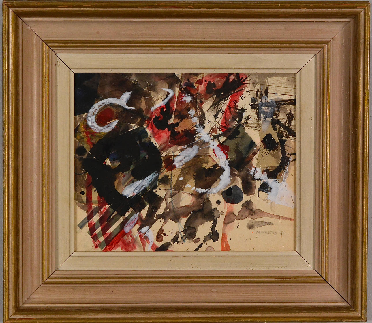 SAM MIDDLETON. Mixed media with collage.