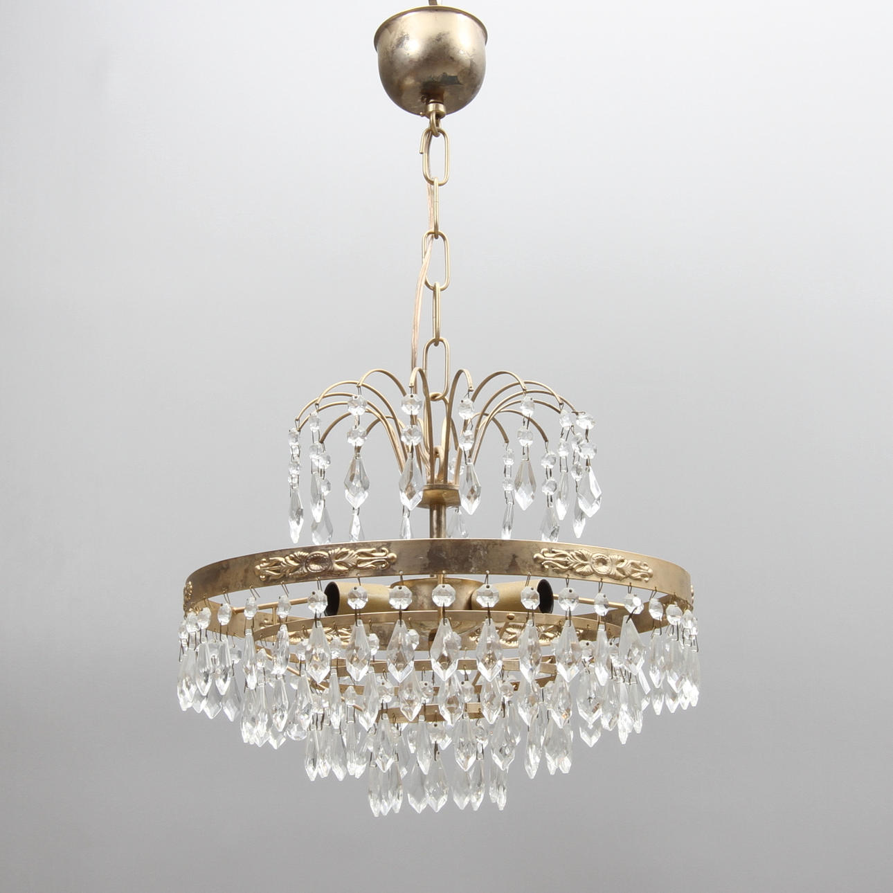 LJUSKRONA, plafondmodell, empirestil, Reijmyre, 1900-tal.