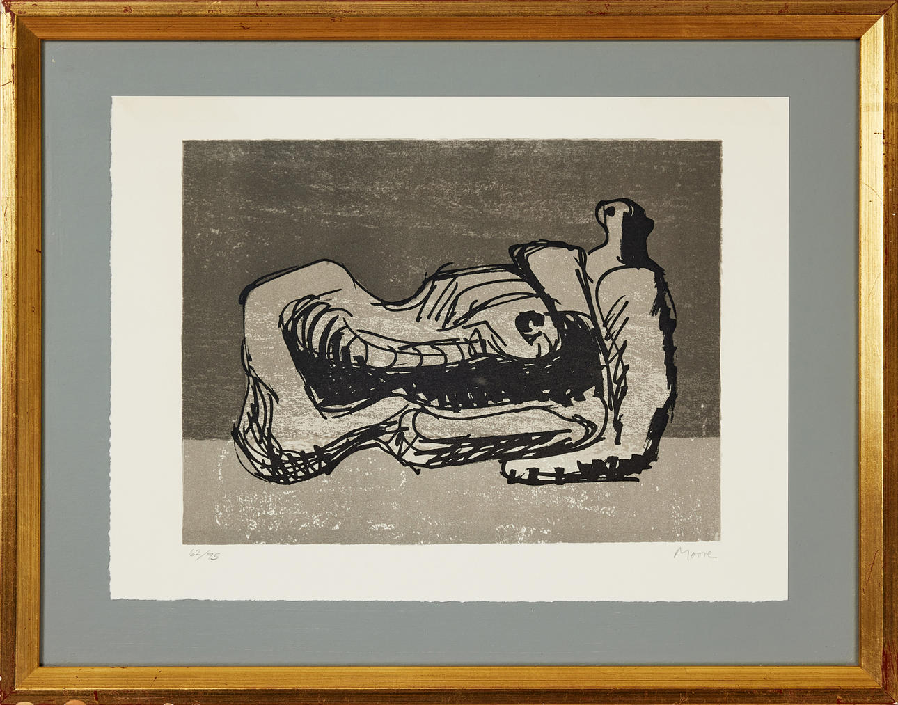 HENRY MOORE. ”Lepoava hahmo”.