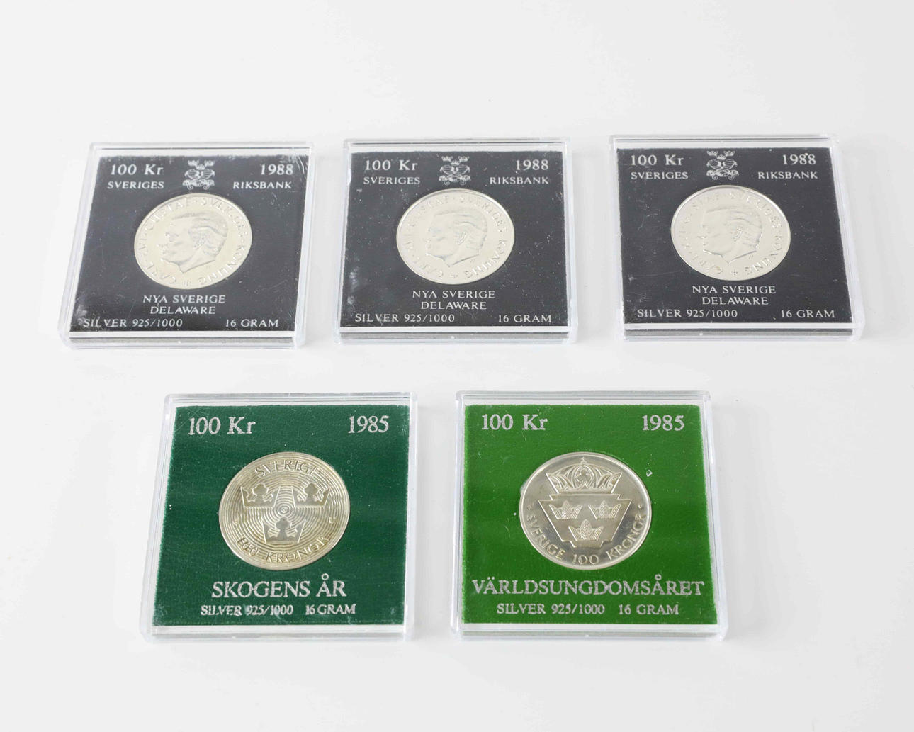 COIN, 100kr, 50kr, 5 Euro, 10 kr, 20th century. Coins, Medals & Stamps -  Coins & Banknotes - Auctionet