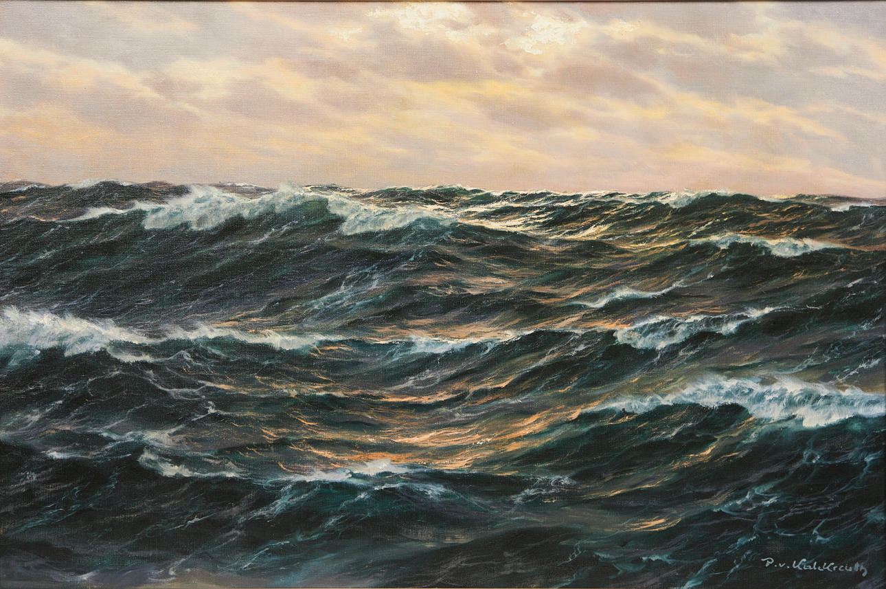 PATRICK VON KALCKREUTH (1892-1970). Stürmische See.