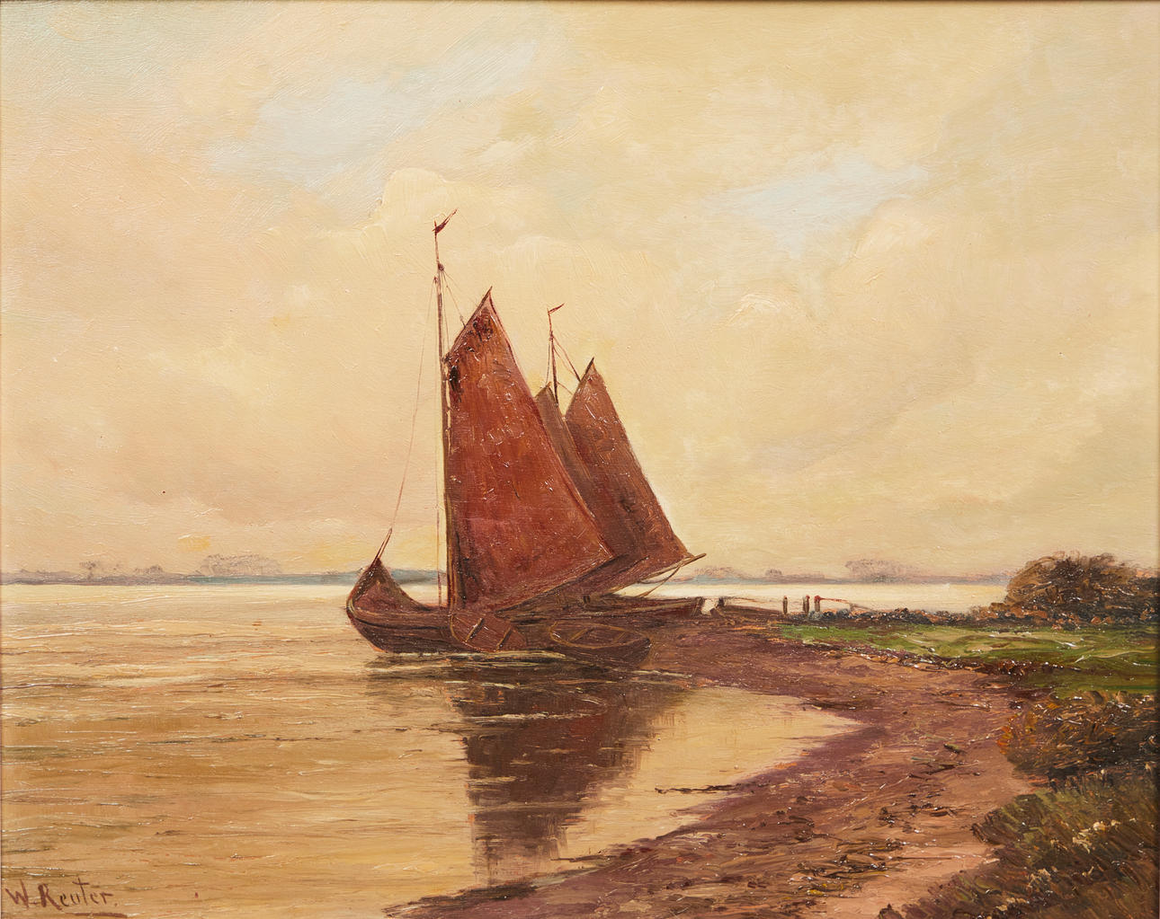 WILHELM REUTER (1859-1937). Segelboote.