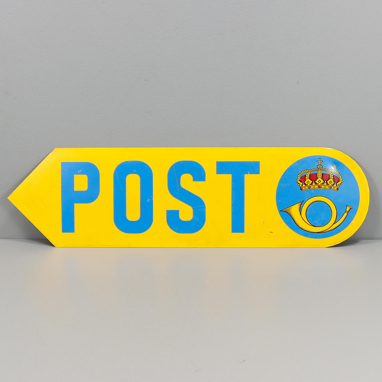 SKYLT plåt "Post".