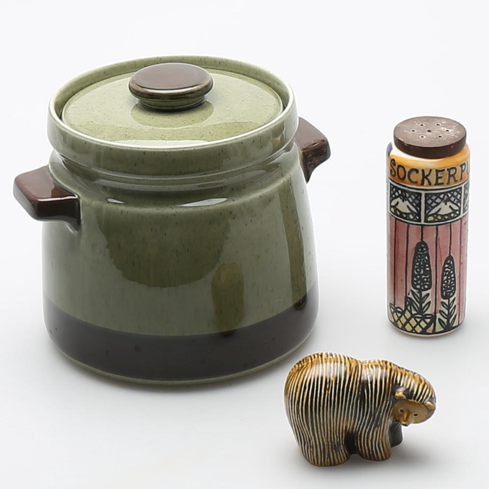 DIVERSE, porslin, 3 delar, bl. a. Lisa Larson, Gustavsberg.