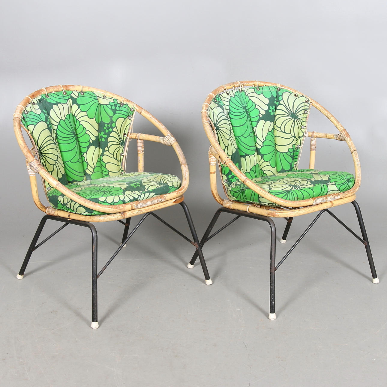 TRÄDGÅRDSSTOLAR, 2 st, 1950/60-tal.