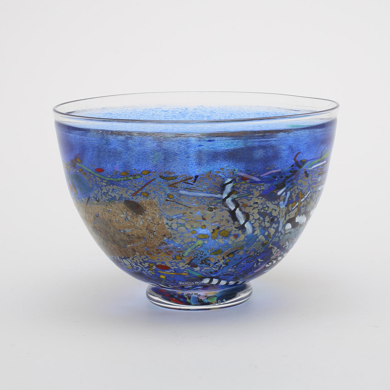 SKÅL, "Satellite", Bertil Vallien Kosta Boda, signerad.