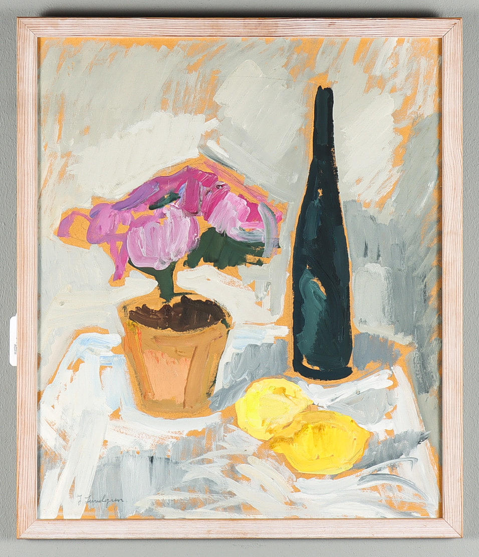 JANNE LUNDGREN oil on panel, signed.