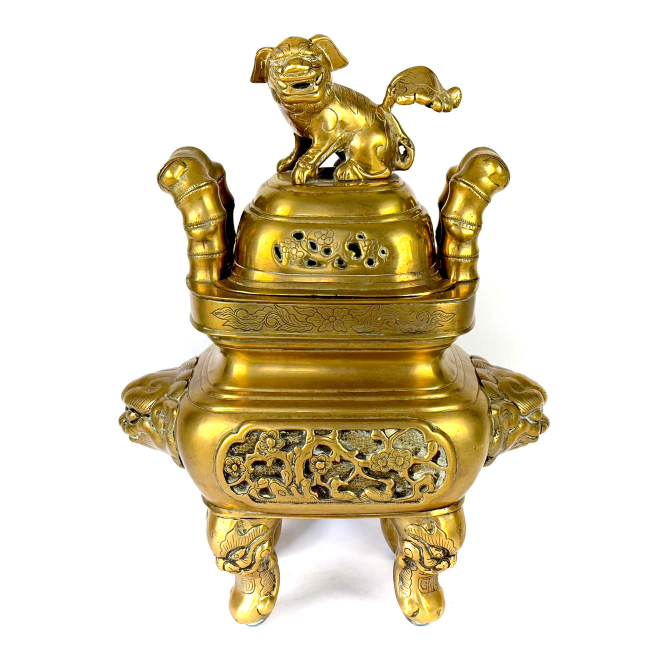 CHINESE BRONZE/BRASS CENSER.