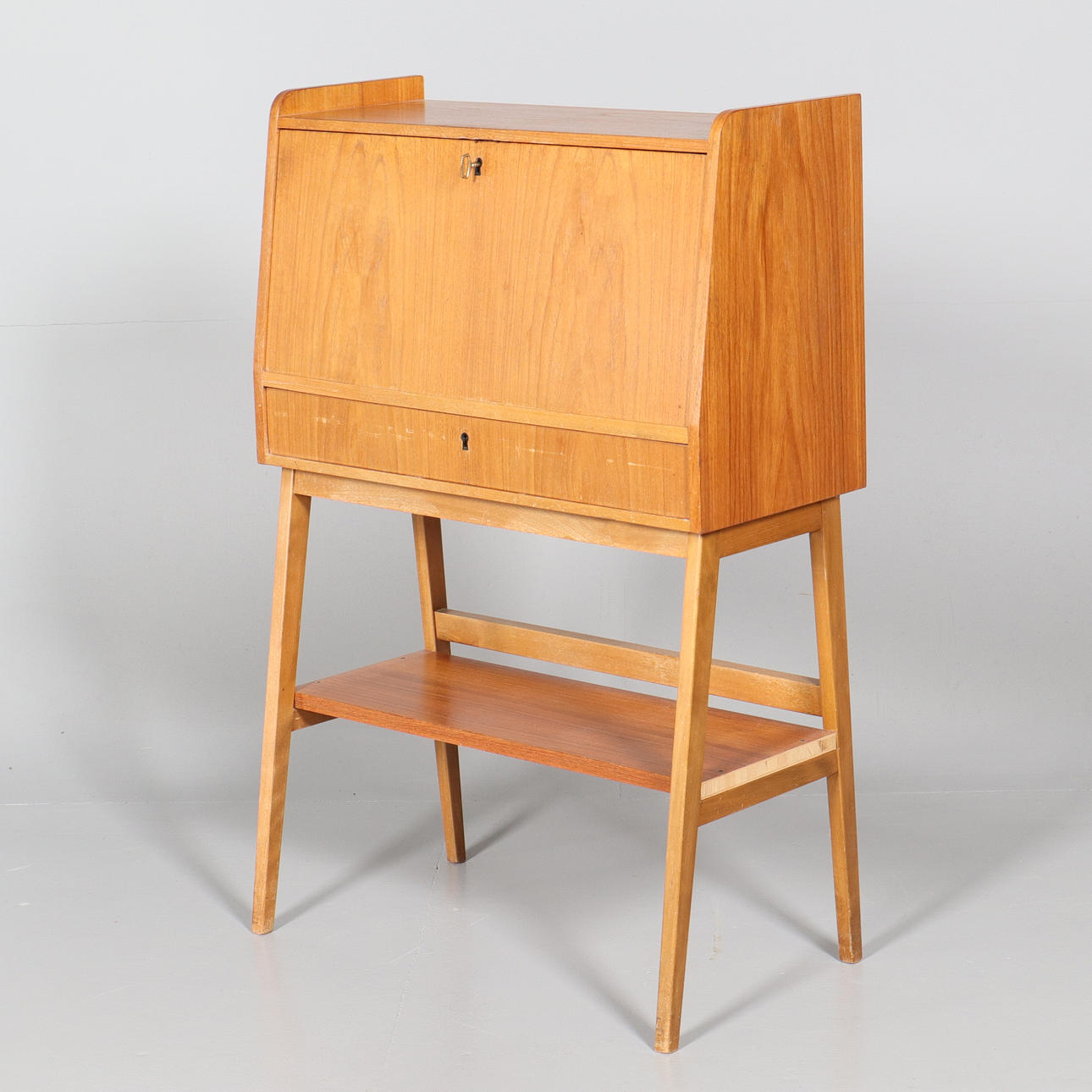 SEKRETÄR, teak, 1950/60-tal.