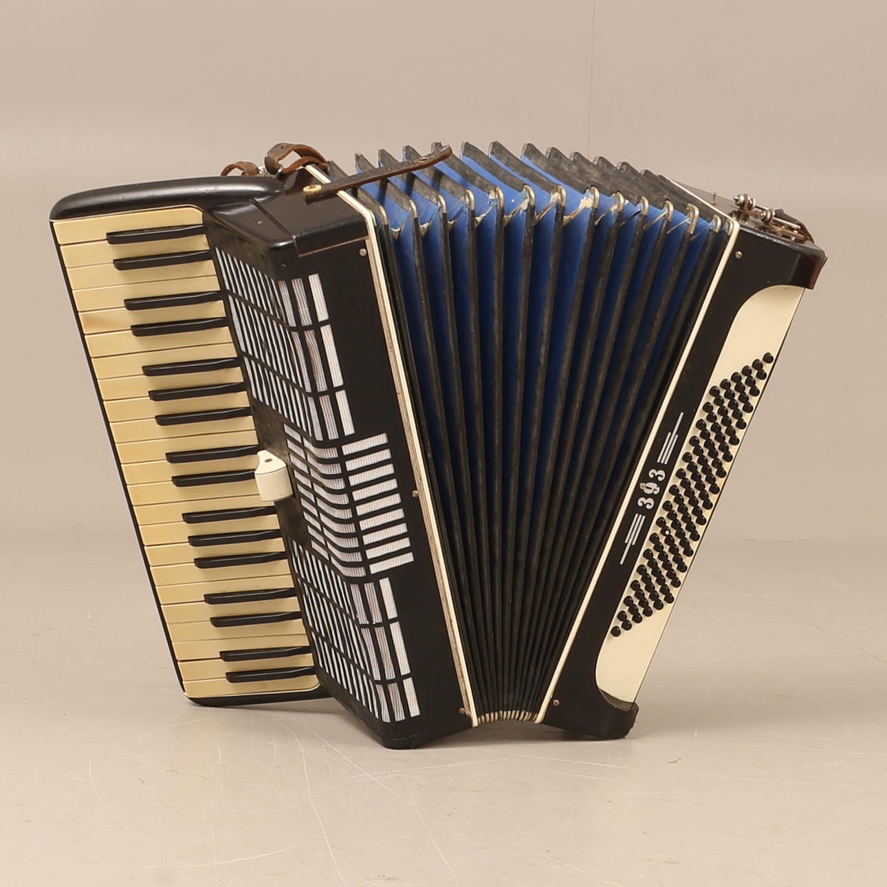 ACCORDION, button accordion, marked 393.