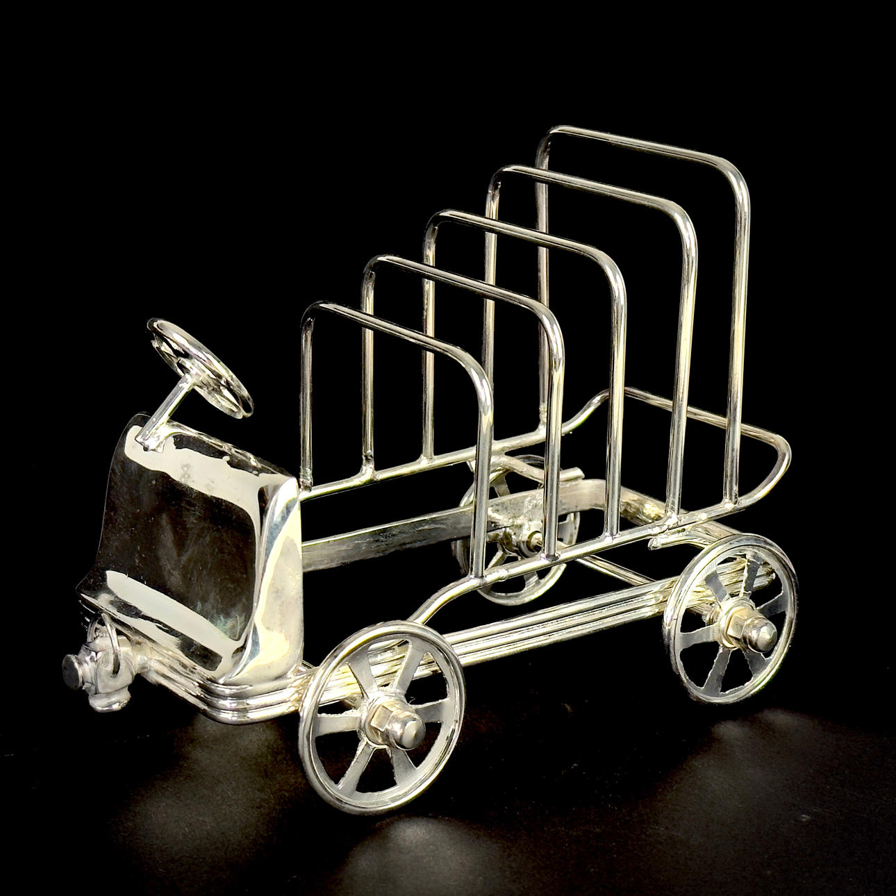 SILVER PLATED TOAST RACK.