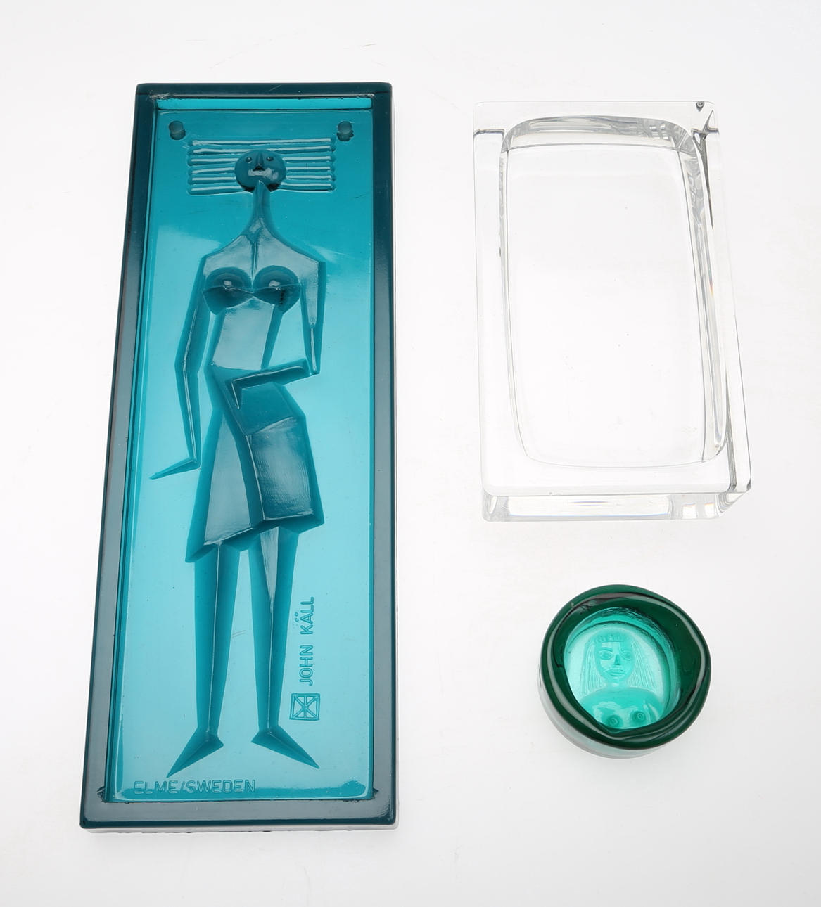 KONSTGLAS, 3 delar, 1900-talets senare del.