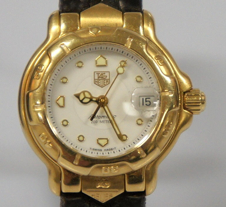 DAMARMBANDSUR, TAG Heuer 6000, automat, 18K.
