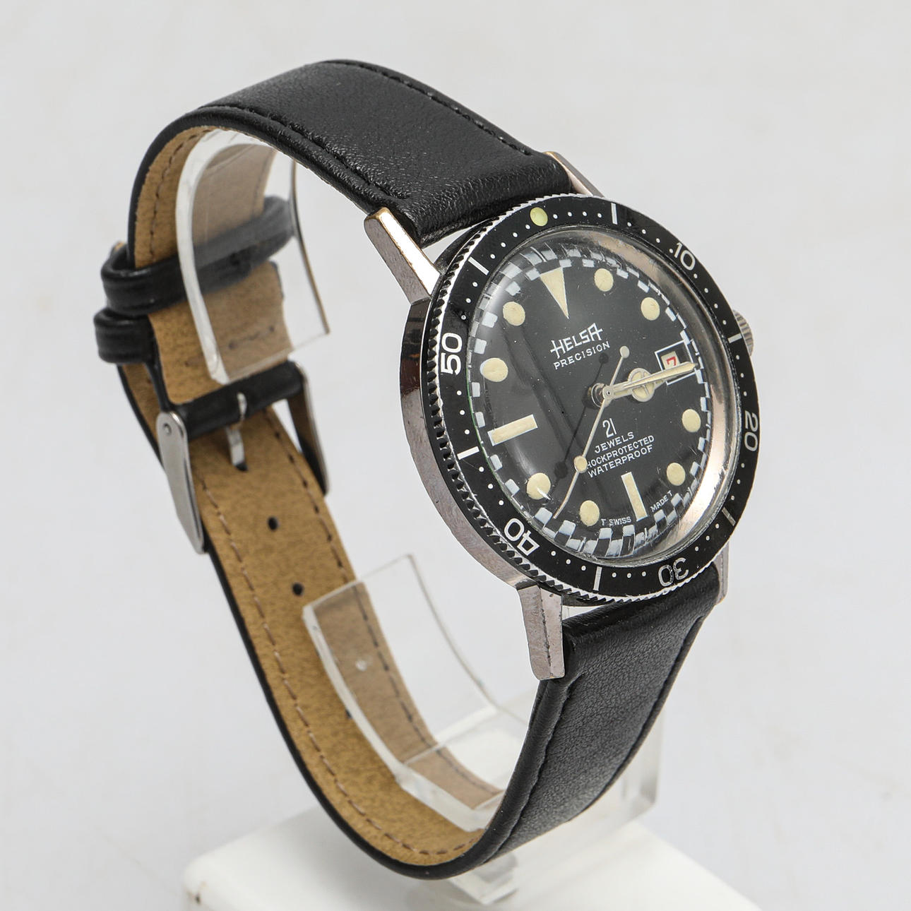 ARMBANDSUR, Helsa, precision, 21 jewel,Diver.