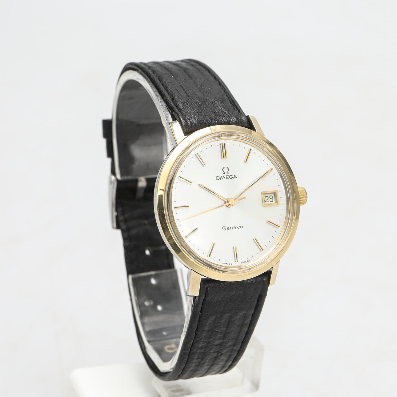 WRISTWATCH, Omega, Geneva, date.