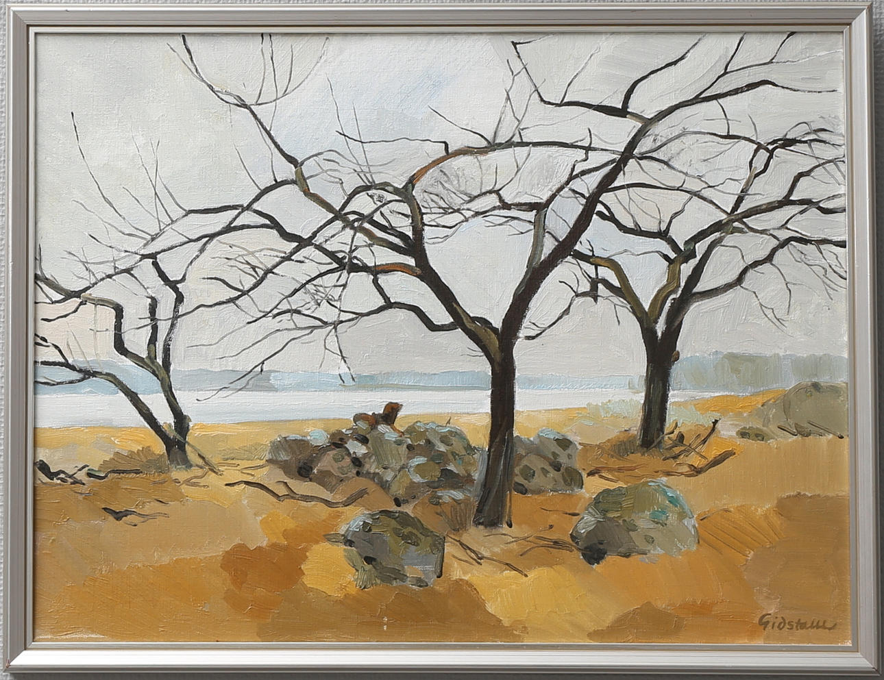 BJÖRN GIDSTAM. Landskap. Olja på duk, signerad.