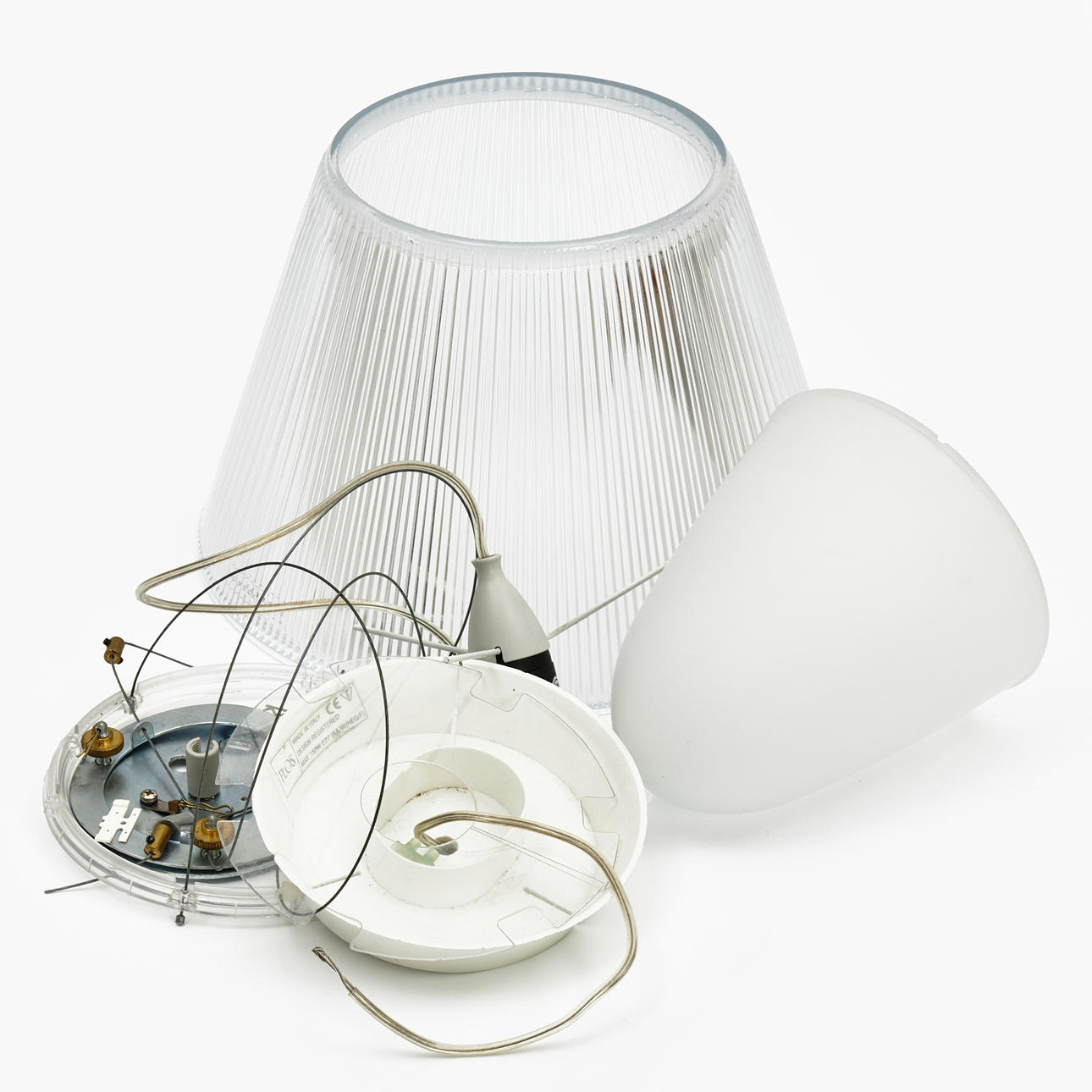 LÁMPARA DE TECHO, Flos, Suspension one, cristal.