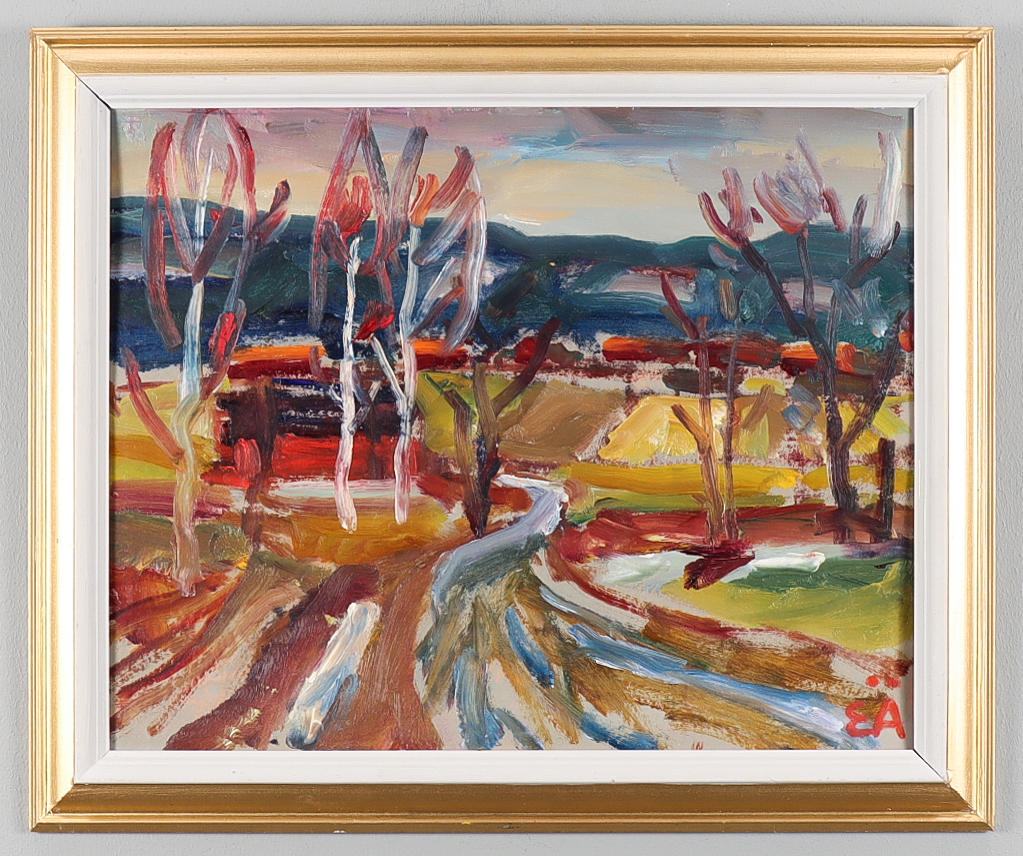 ERLING ÄRLINGSSON. Oil on panel, signed.