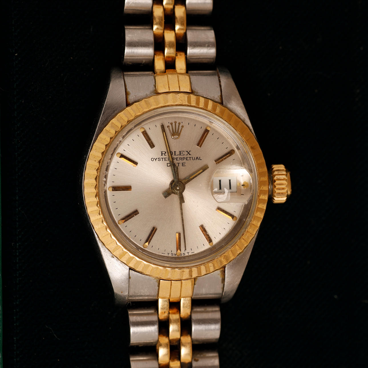 Rolex Oyster Perpetual Date klocka dam ref 69173.