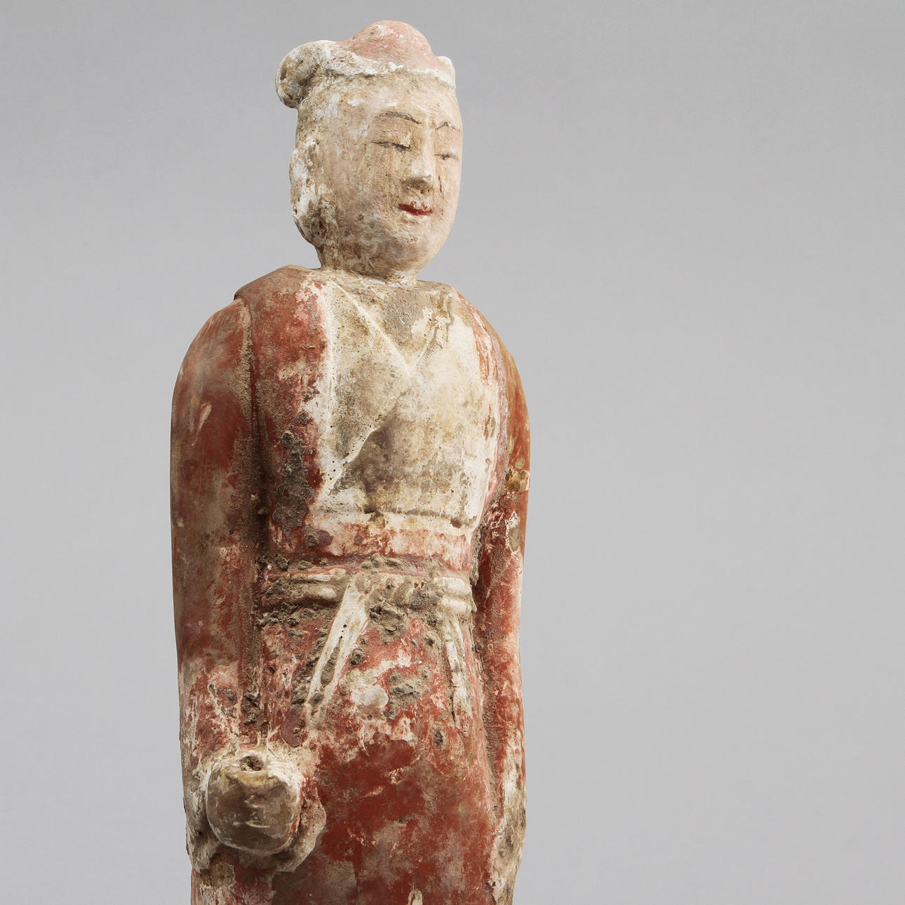 FIGURIN, lergods, väktare, möjligen Wei, Kina.