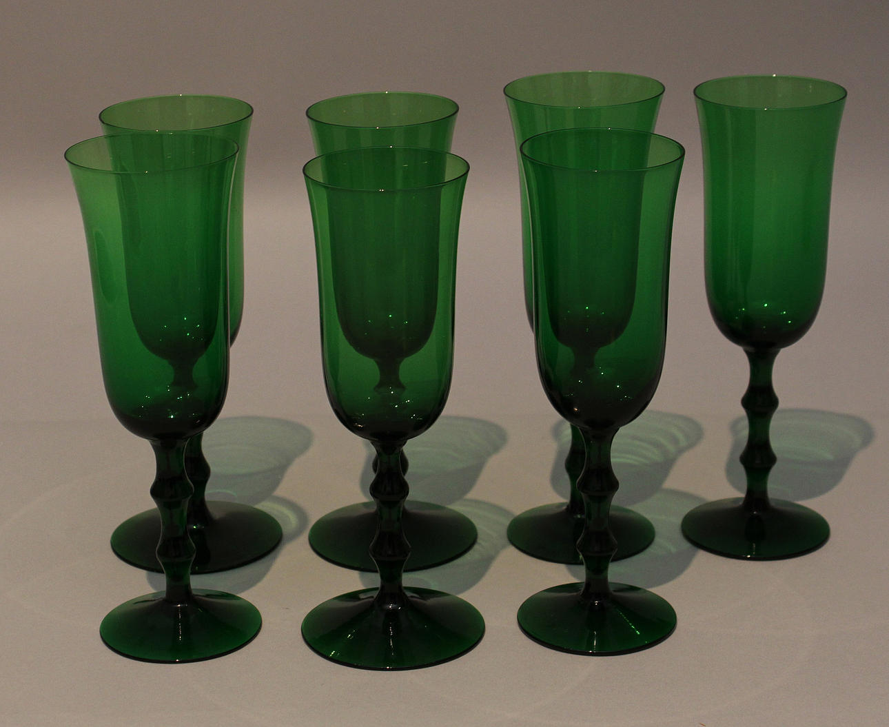 SIMON GATE. Champagneglas (7). "Salut". Orrefors.