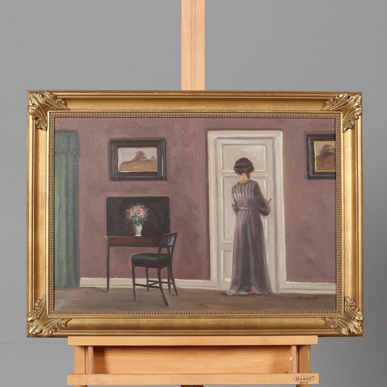 CARL HANSEN. OIL ON CANVAS, signed.