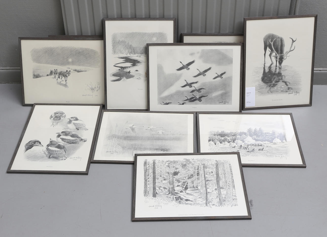 TRYCK, 10 st, efter Harald Wiberg.