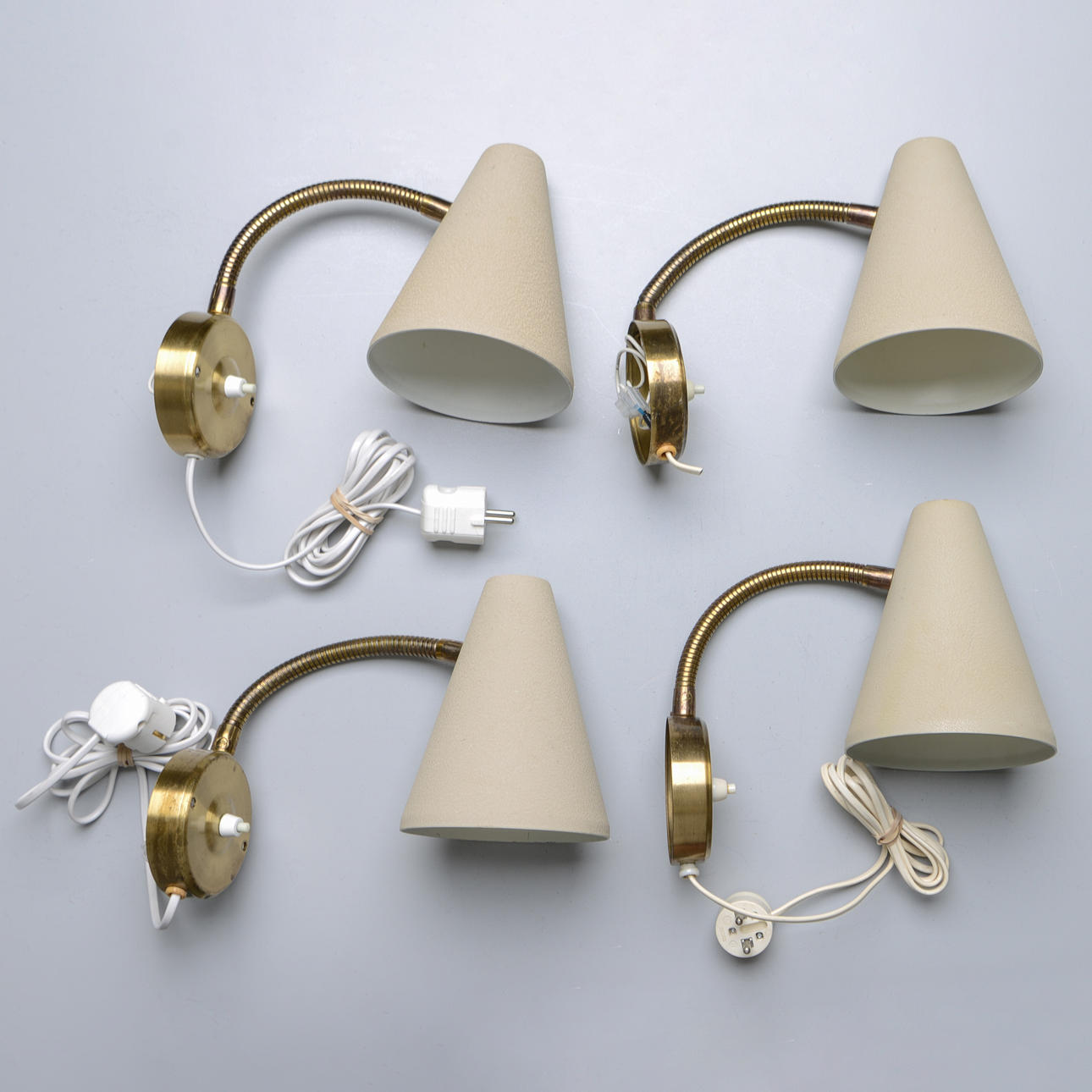 BORÉNS, 4 Wandlampen, um 1960.